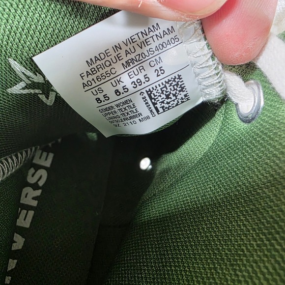 Converse All Star Run Star Hike Olive Green High Top Platform Sneakers - Picture 8 of 8